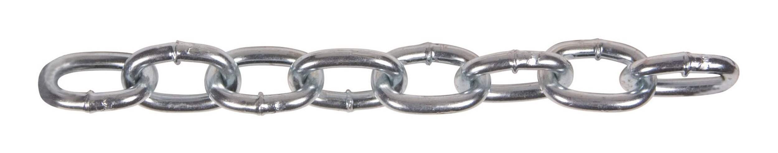 Chaîne à maillons Ben-Mor n<lt/>sup<gt/>o<lt/>sup<gt/> 2/0, pour usage agricole et industriel, zingué, 10 pi Front_Flat