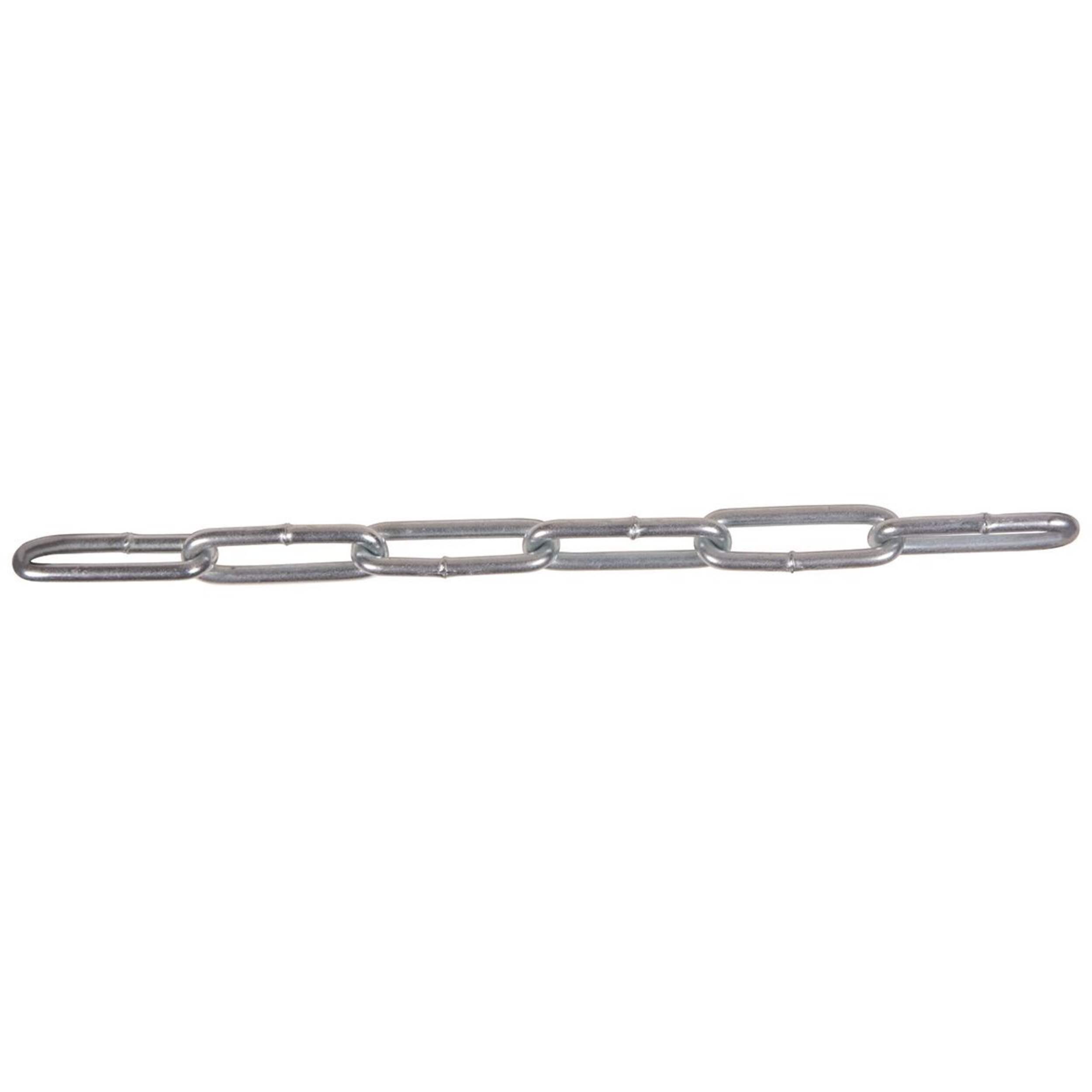 Ben-Mor #2/0 Coil Chain, Straight Link, For Guard Chain Application, Zinc-Plated, 20-ft Front_Flat
