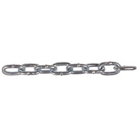 Ben-Mor #2 Machine Chain, Straight Link, Zinc-Plated, 12-ft Front_Flat