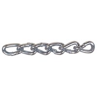 Ben-Mor #4 Machine Chain, Twist Link, Zinc-Plated, 12-ft Front_Flat