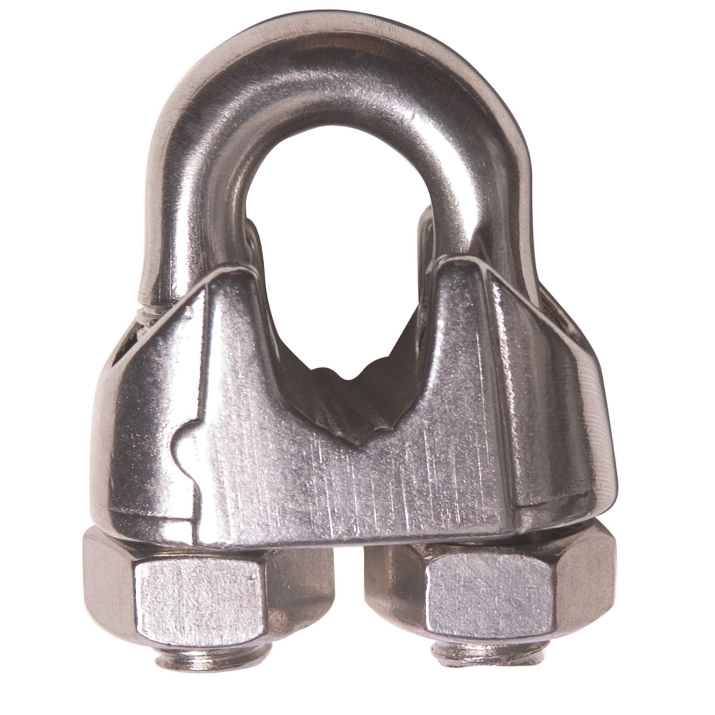 Ben-Mor Wire Rope Clip, Stainless Steel, 3/16-in Front_Flat