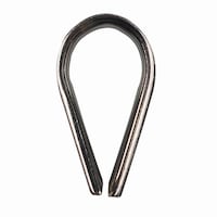 Ben-Mor Wire Rope Thimble, Stainless Steel, 1/4-in Front_Flat