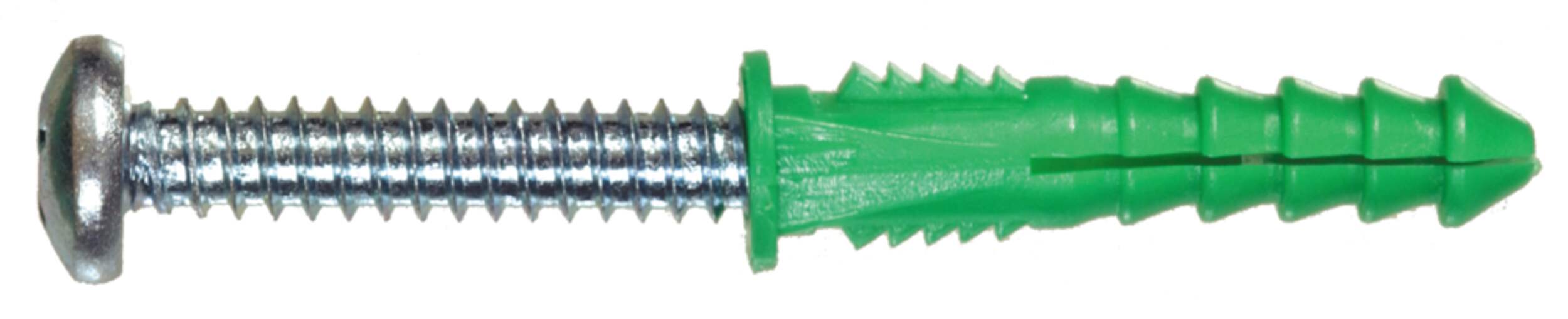 Hillman Plastic Ribbed Anchors Combo Pack With Screws, 26-pk Side_Right