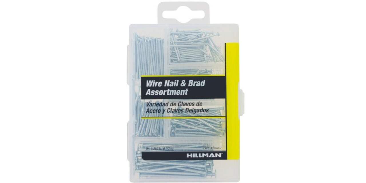 Hillman Small Wire Nails and Brad Assorted Kit, For Home or