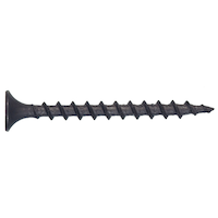 Hillman Coarse Thread DrywAll Screw, Horizontal Indentations, 6 x 1-1/4-in, Black-Phosphate Finish, 100-pc