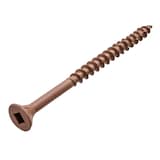 Vis à terrasse à tête plate de qualité supérieure Hillman Pro-fast à prise en étoile, no 8 x 3 po, brun, paq. 1000 Front_Three_Fourths_Angled_Left