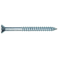 Hillman Flat Head Square Drive Wood Screw, Zinc-Finish, 6 x 1-1/4-in, Assorted Pack Sizes
