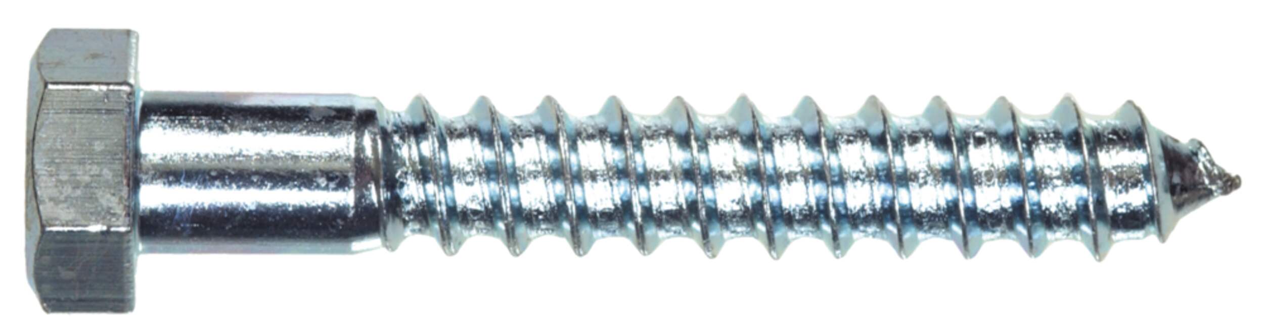 Hillman Hex Lag Screw, For Wood Surfaces, Zinc-Finish, 5/16 x 1-in Side_Left
