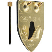 Crochet à cadre bouclier Hillman, couche absorbant les chocs, capacité de 50 lb, paq. 2