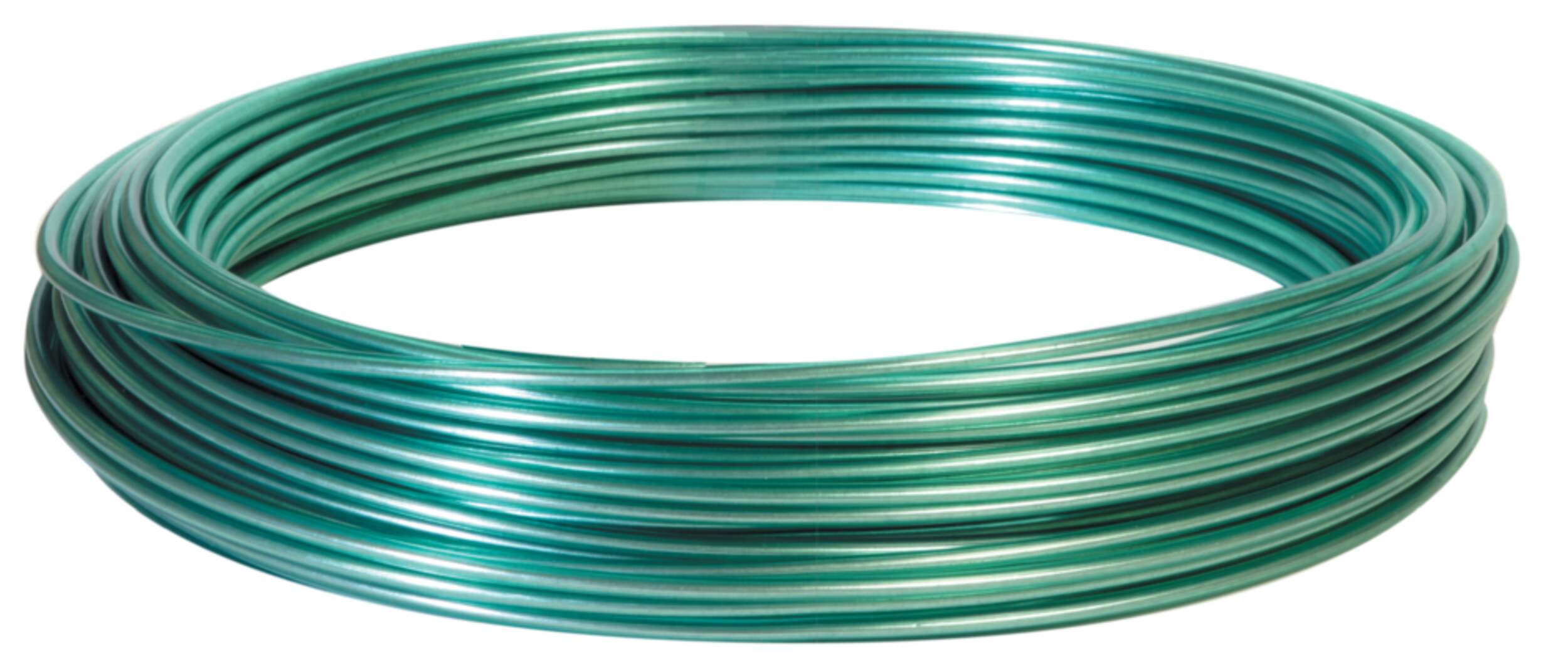 Hillman Clothesline Wire, All Weather Resistant, 100-ft, Green Front_Flat