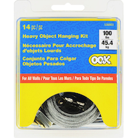 Crochets muraux robustes Hillman, quincaillerie d'installation comprise, capacité de 100 lb Front_Flat