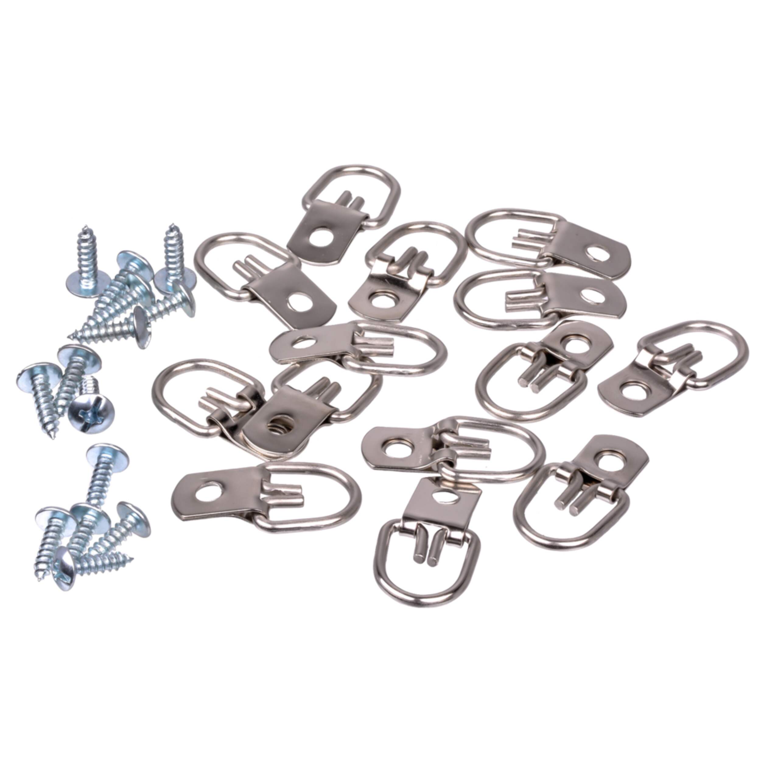 OOK D-Ring Hangers, Value Pack, For Non-Metal Frame, 30-lb Capacity Front_Elevated
