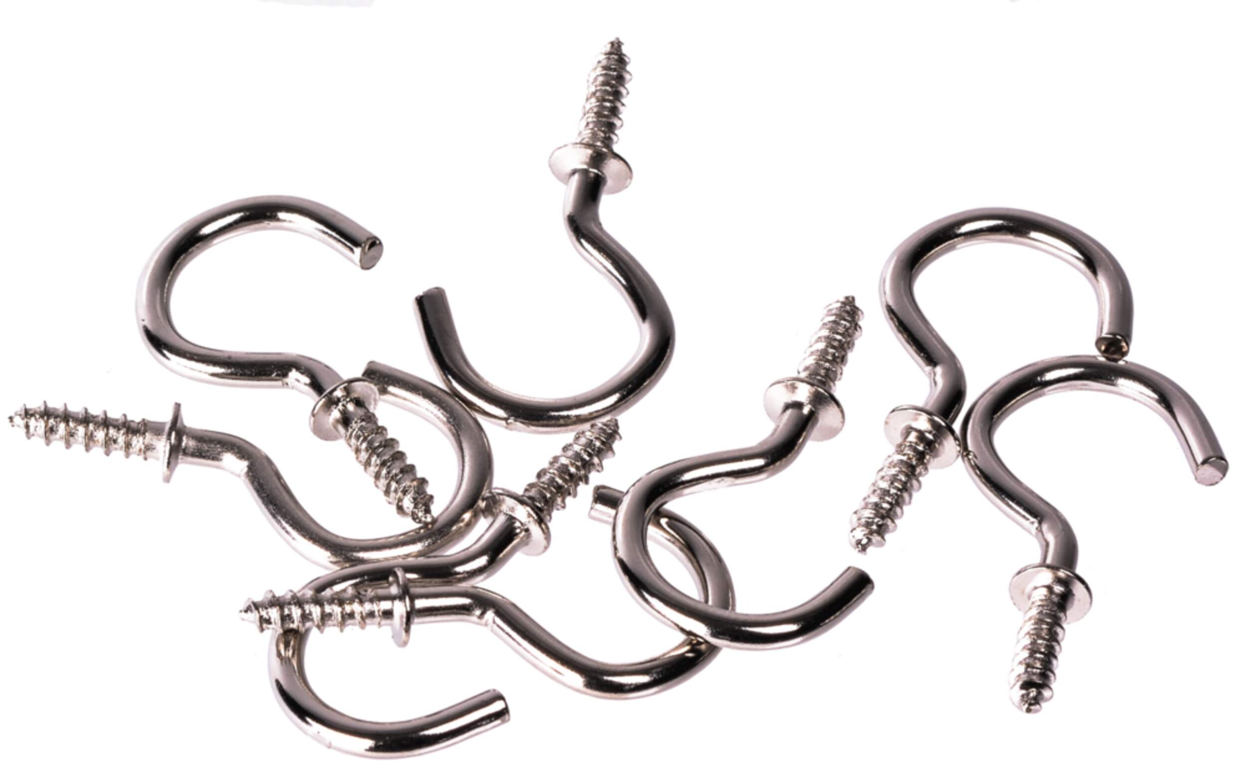OOK Cup Hooks Set, Nickel, 7/8-in, 40-pk Composite_or_Mixed