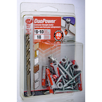 Hillman DuoPower #8 Contractor-Strength Anchor Kit, 1-3/16-in, 18-pk Front_Angled_Right