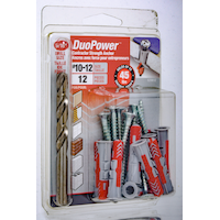Hillman DuoPower #10-12 Contractor-Strength Anchor Kit, 1-9/16-in, 12-pk