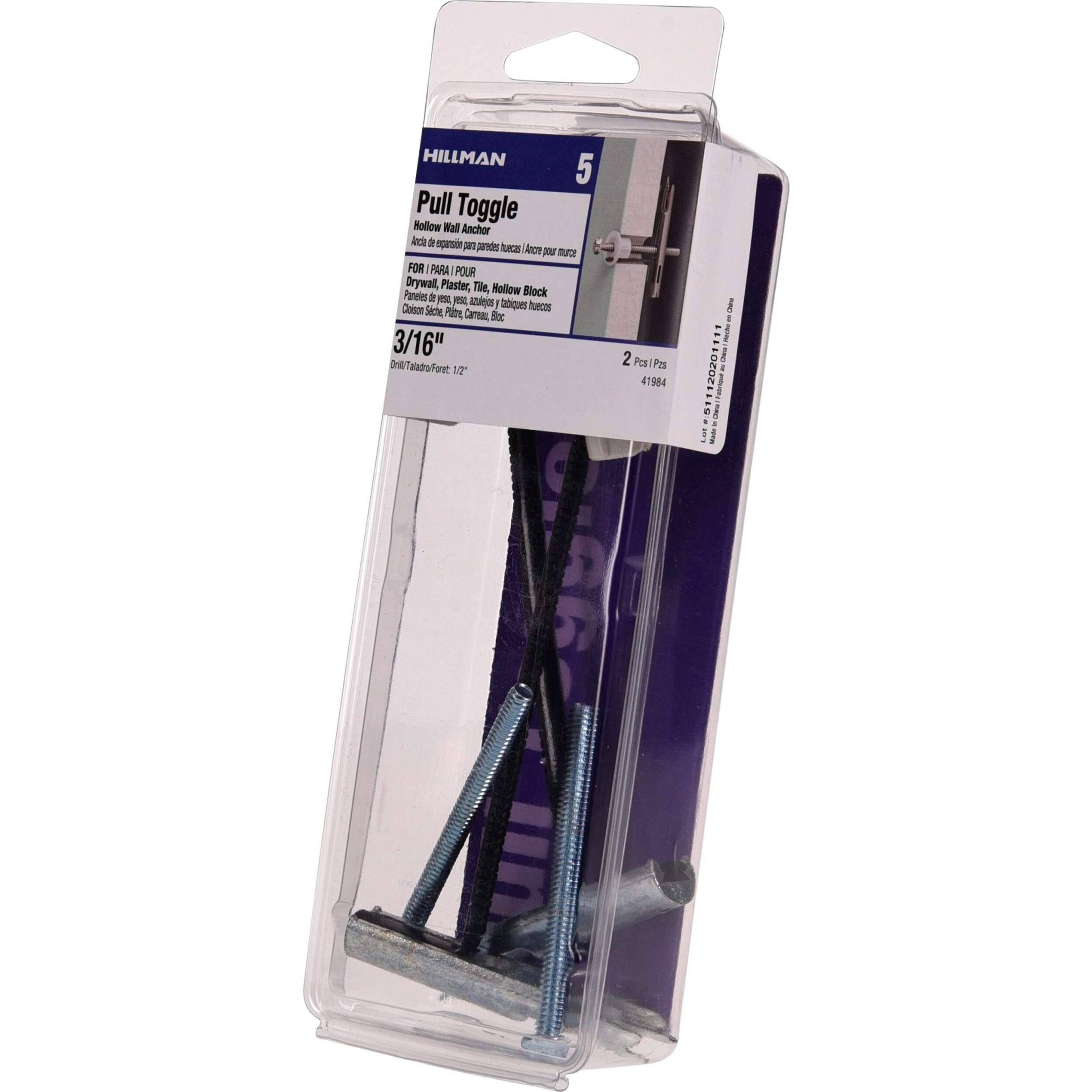 Hillman XLStrap Toggle with Screw, SelfDrilling, 3/16 x 21/2in, 2pk Canadian Tire