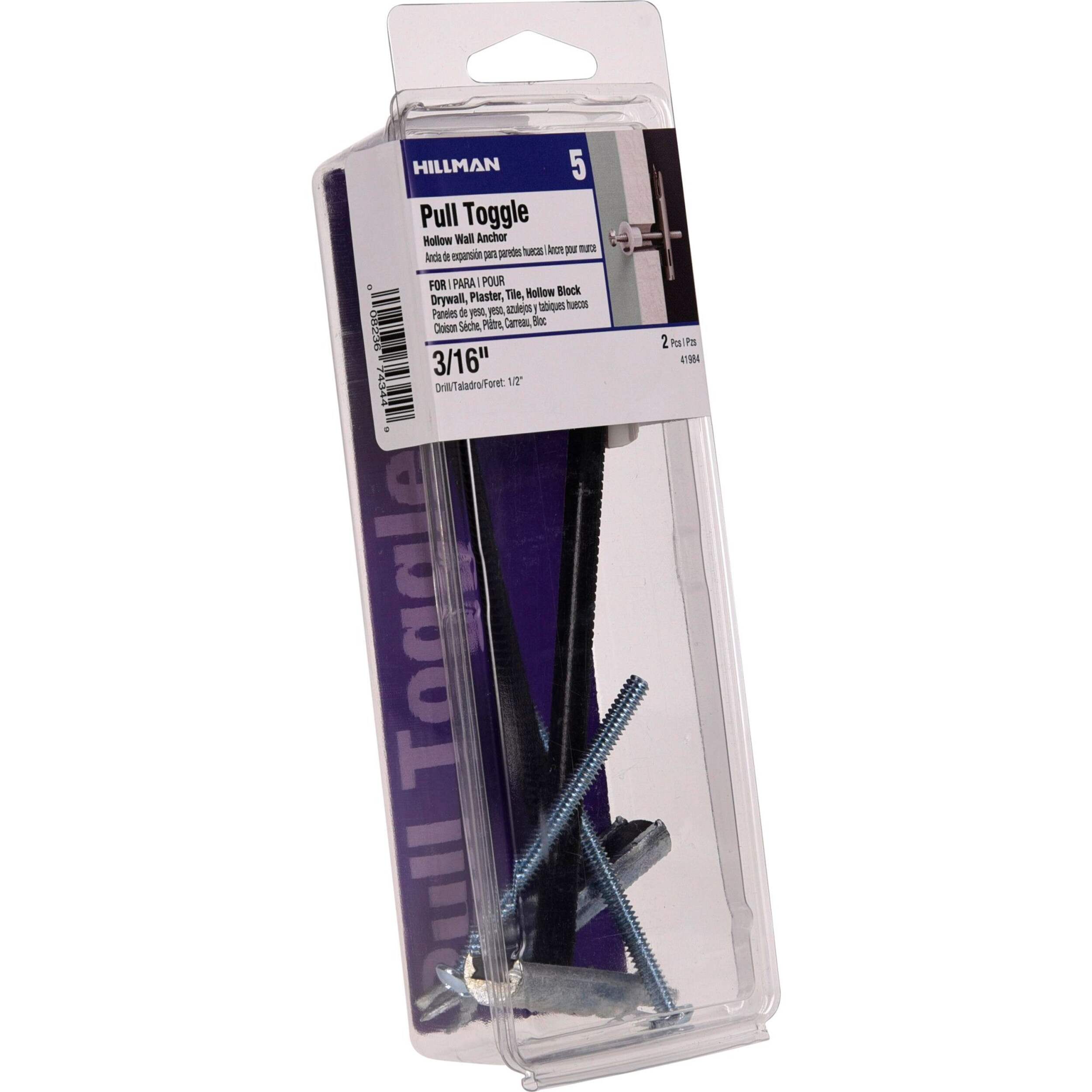 Hillman XLStrap Toggle with Screw, SelfDrilling, 3/16 x 21/2in, 2pk Canadian Tire