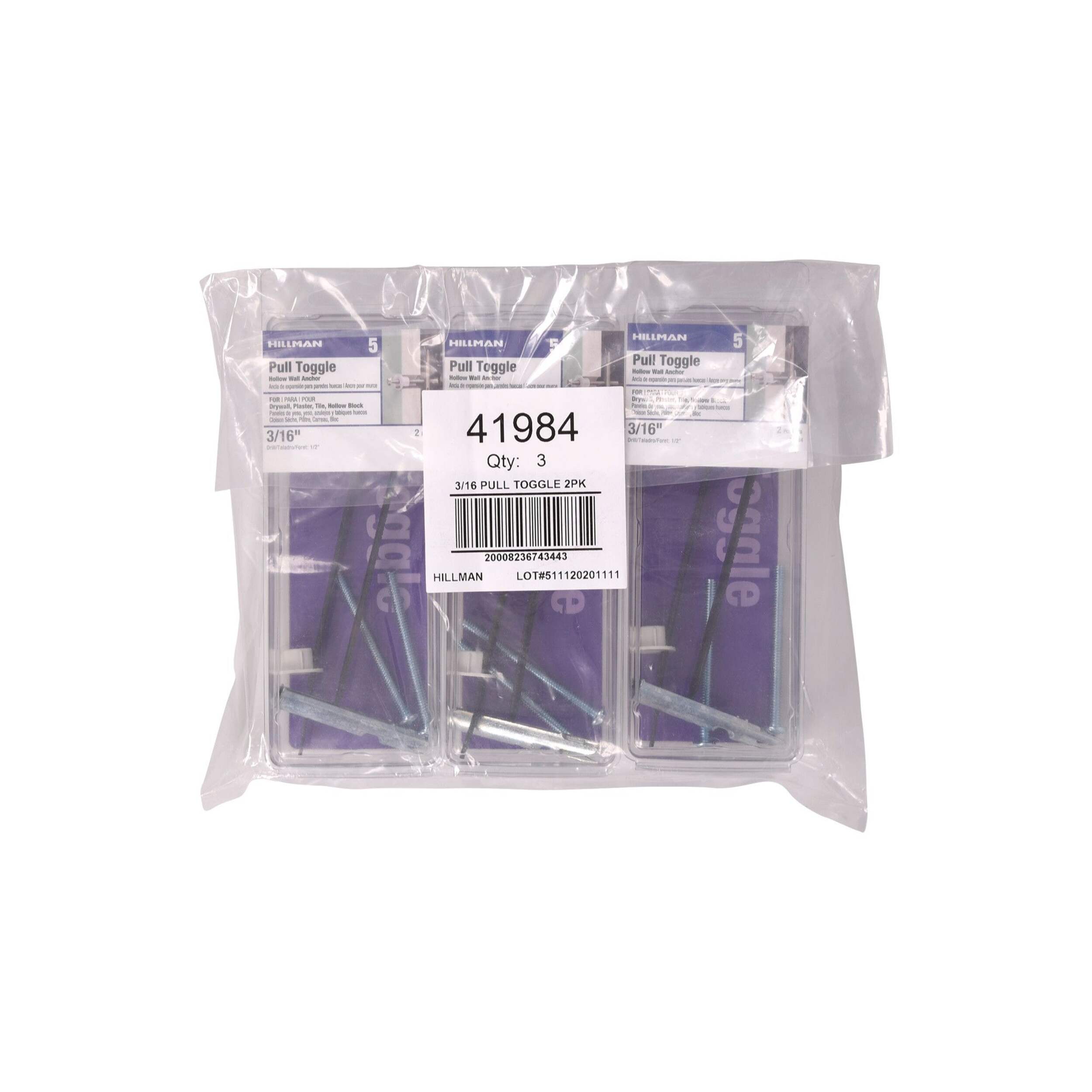 Hillman XLStrap Toggle with Screw, SelfDrilling, 3/16 x 21/2in, 2pk Canadian Tire