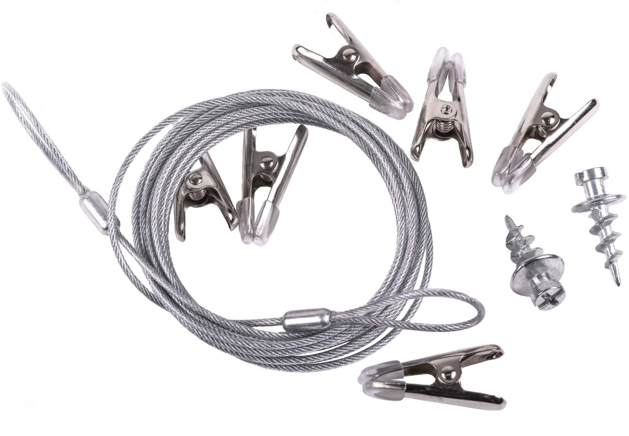 Hillman Hang Up Cable picture Holder Assorted Kit, Colourful Clips Composite_or_Mixed