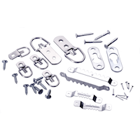 OOK Frame Back Kit, For Mount Frames, Self-leveling, 20-lb Capacity, Silver, 32-pk Composite_or_Mixed