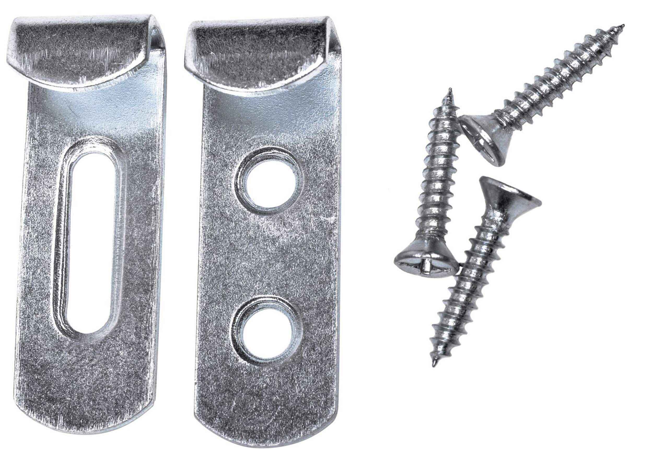 OOK Invisible Mirror Holder, For Frameless Mirrors, Steel Construction, Silver, 4-pk Composite_or_Mixed