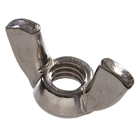 Écrou à oreilles forgé Hillman, fini acier inoxydable, choix de tailles Overhead_Plunge