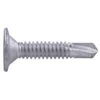 Hillman TEKS Hex Washer Head Self Drive Screw, Self-Tapping, Carving Tips, 10 x 1-in, 4-pc