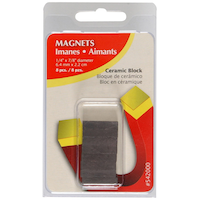 Hillman Magnetic Ceramic Block, 1/4 x 7/8-in