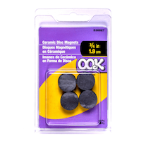 OOK Magnetic Ceramic Desc, Easy to Use, 3/4 x 3/16-in Front_Flat