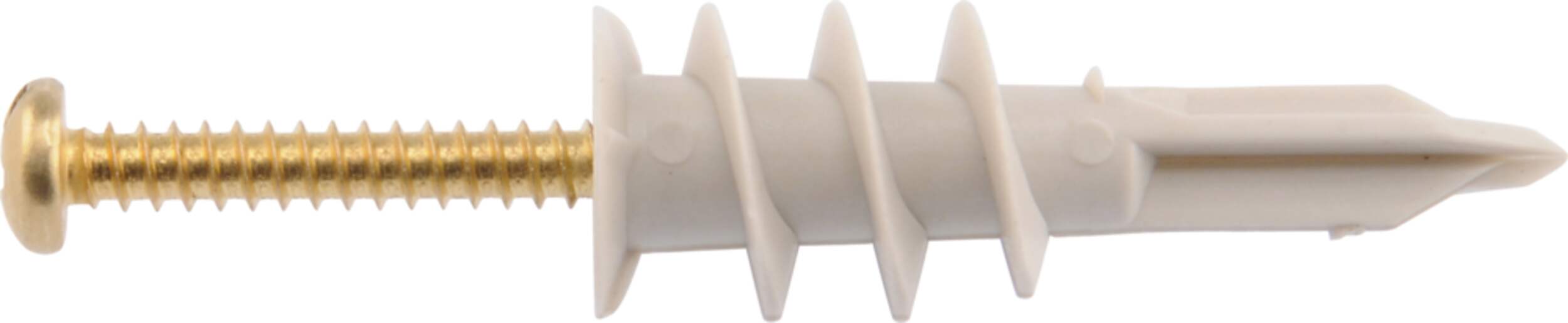 Hillman Zip-It Light Duty Nylon WAllboard Anchor with 3 Coloured #8 Screws Side_Left