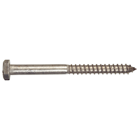 Hillman Hex Lag Screws, For Wood Surfaces, Stainless Steel, Assorted Sizes