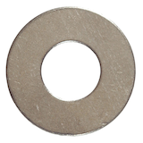 Rondelle plate Hillman, pour terrasses et clôtures, fini acier inoxydable, choix de tailles Overhead_Flat