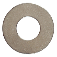 Rondelle plate Hillman, pour terrasses et clôtures, fini acier inoxydable, choix de tailles Overhead_Flat