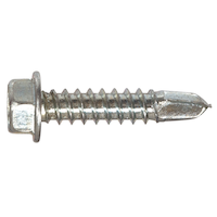 Hillman Hex Washer Head Self Drilling Screws, No Pre-Drilling, 12-24 x 2-1/2-in