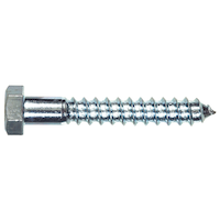 Hillman Hex Lag Screws, For Wood Surfaces, Zinc-Finish, Assorted Sizes