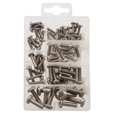 Hillman Stainless Steel Pan Phillips Machine Screw Kit, Small Front_Flat
