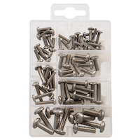 Hillman Stainless Steel Pan Phillips Machine Screw Kit, Small Front_Flat