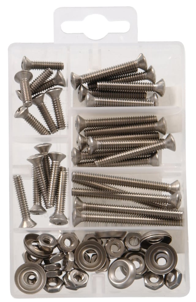 Hillman Stainless Steel Oval Head Phillips Machine Screw Kit, Assorted