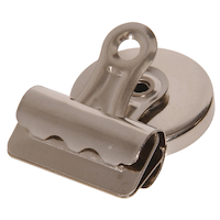 OOK Magnetic Metal Paper Clips, Durable, For Metal Surfaces Front_Angled_Left