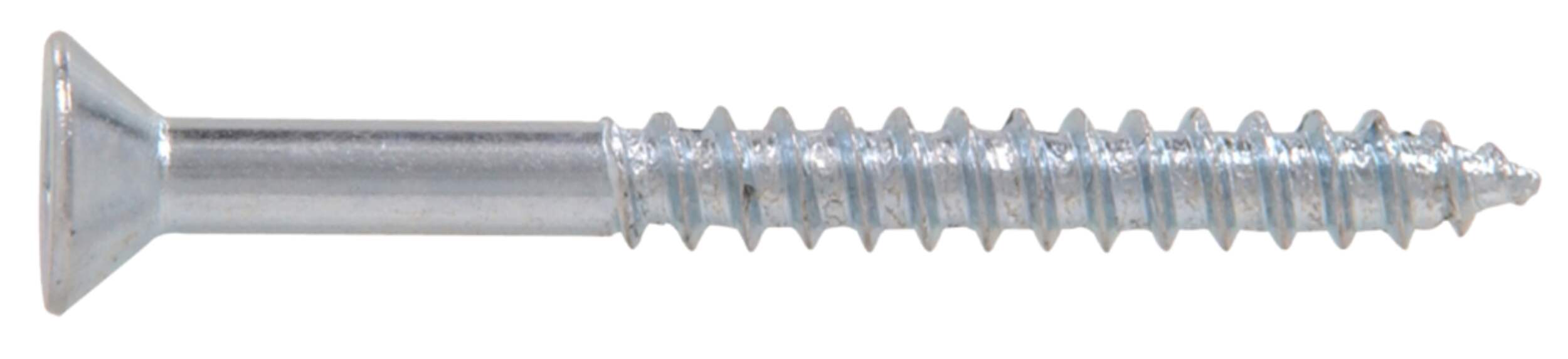 Hillman Hardened Flat Head Wood Screw, #8 x 1-in, Zinc-Finish, 250-pk Side_Right