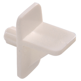 Hillman Plastic Square Shelf Pin, Easy to InstAll, 1/4-in, White Overhead_Plunge