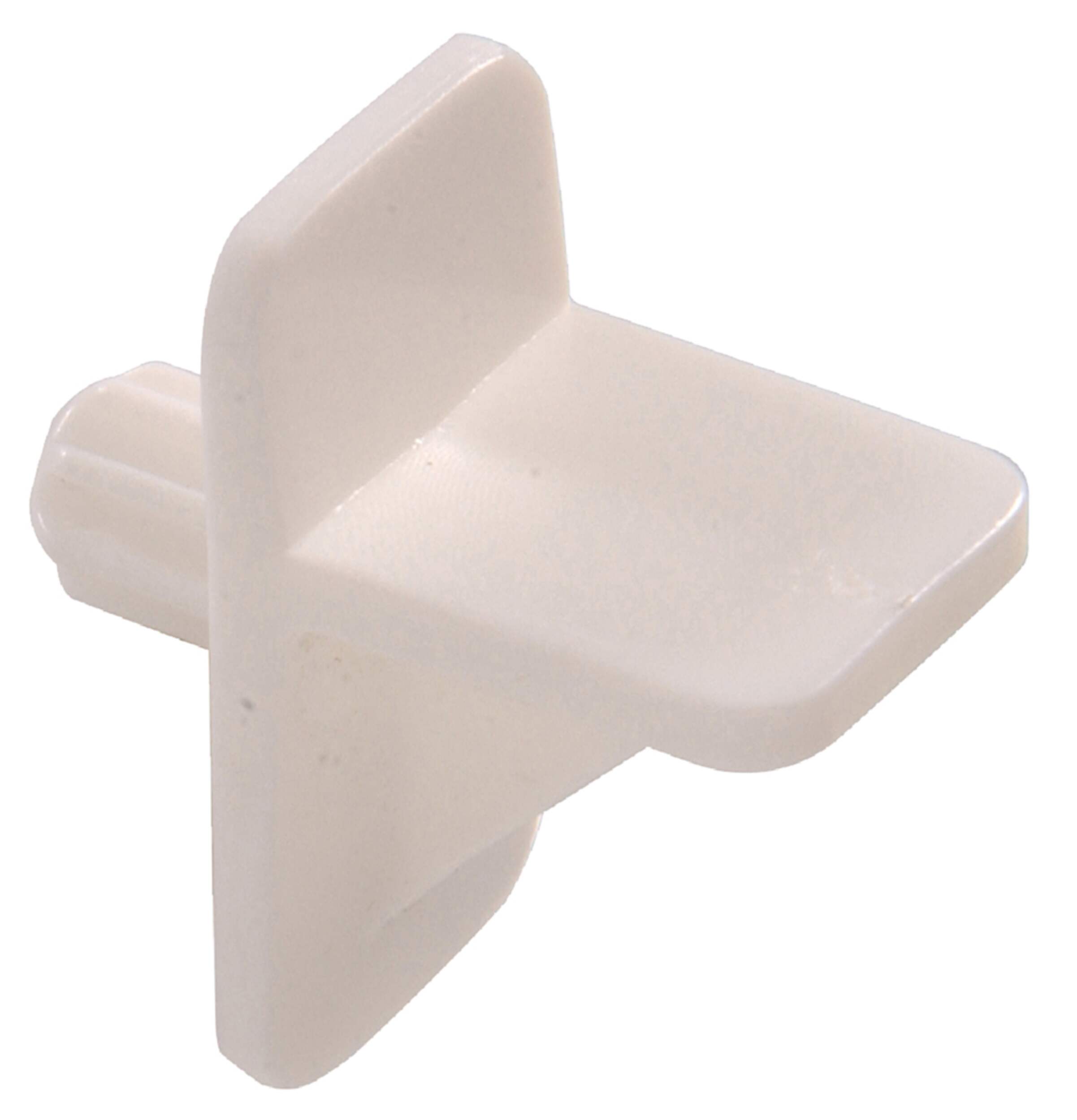 Hillman Plastic Square Shelf Pin, Easy to InstAll, 1/4-in, White Overhead_Plunge