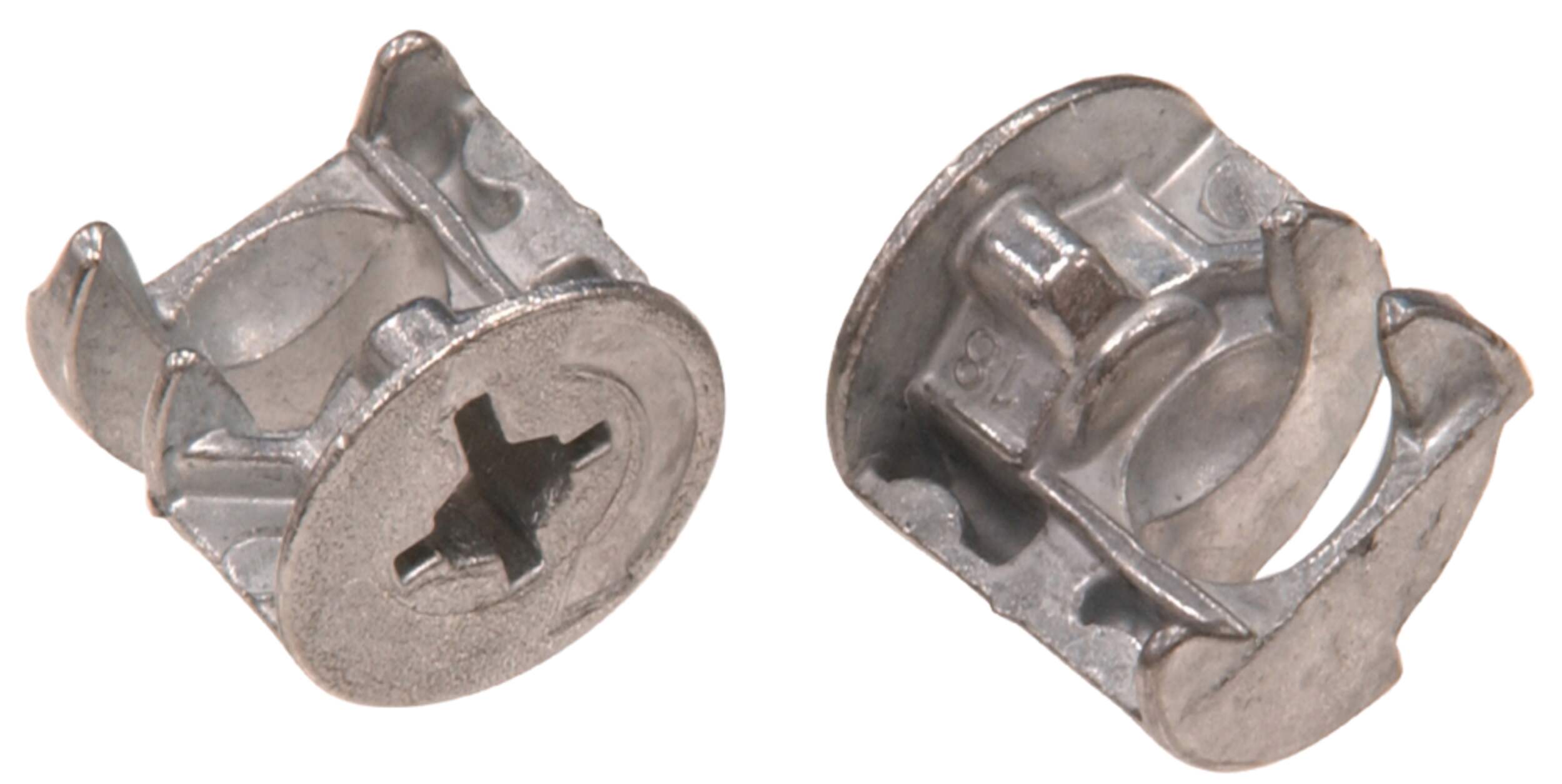 Hillman Die Cast Metric Furniture Cam Connector, Threadless, M15 x 16mm Overhead_Plunge