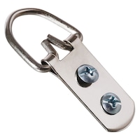 Hillman Large Wide Two Hole D Ring Hanger, 75-lb Capacity