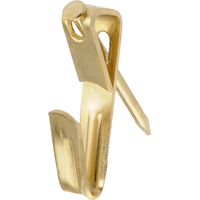 Crochet à cadre classique plaqué laiton Hillman, 20 lb, paq. 8 Front_Angled_Left