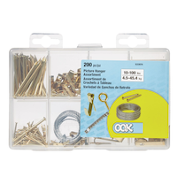 Hillman Medium Picture Hanger Kit, 100-lb Capacity Overhead_Flat