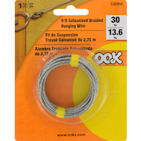 Fil métallique tressé Hillman, acier galvanisé, n<lt/>sup<gt/>o<lt/>sup<gt/> 4, 9 pi