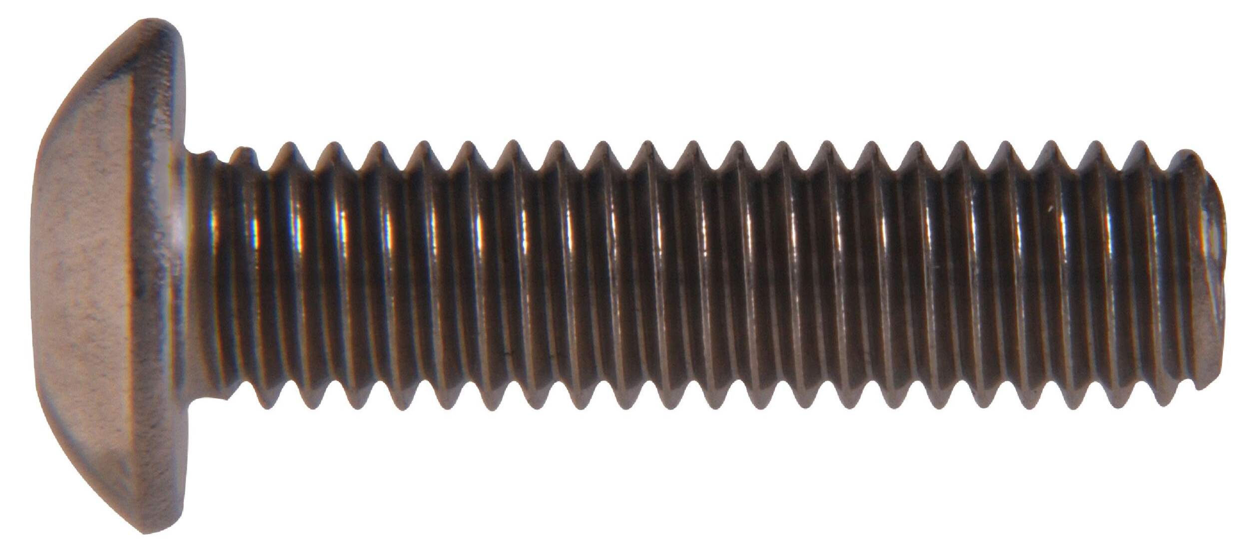 Hillman Button Head Socket Cap Screw, Threaded Fastener, 1/4-20 x 1-in Side_Right