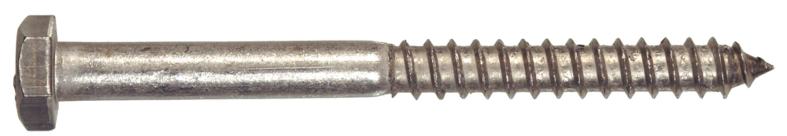Hillman Stainless Steel Hex Lag Screws, For Wood Surfaces, Assorted Sizes Side_Right