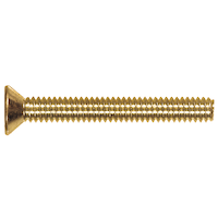 Hillman Flat Head Slotted Machine Screws, Brass, Assorted Sizes